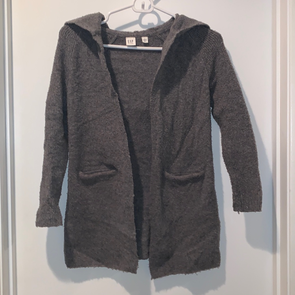 Girls Gray Gap Cardigan